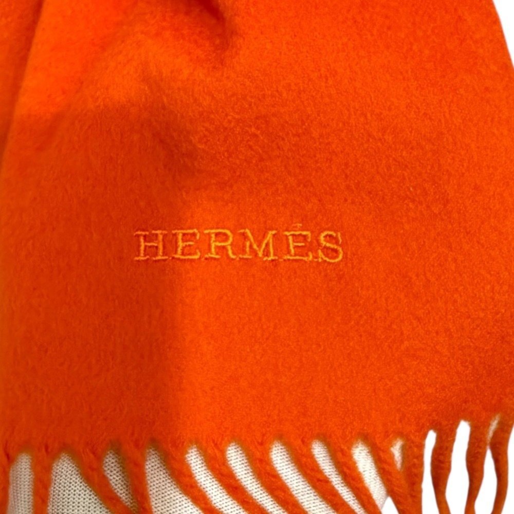 Hermes Authentic Orange Scarf - image 4